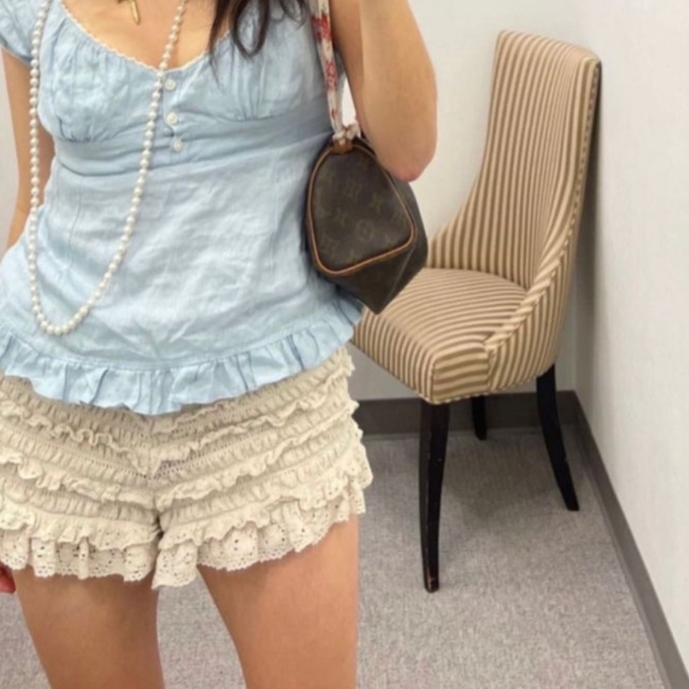 Zara Lacey Eyelet Ruffle Bloomers - Picture 5 of 5